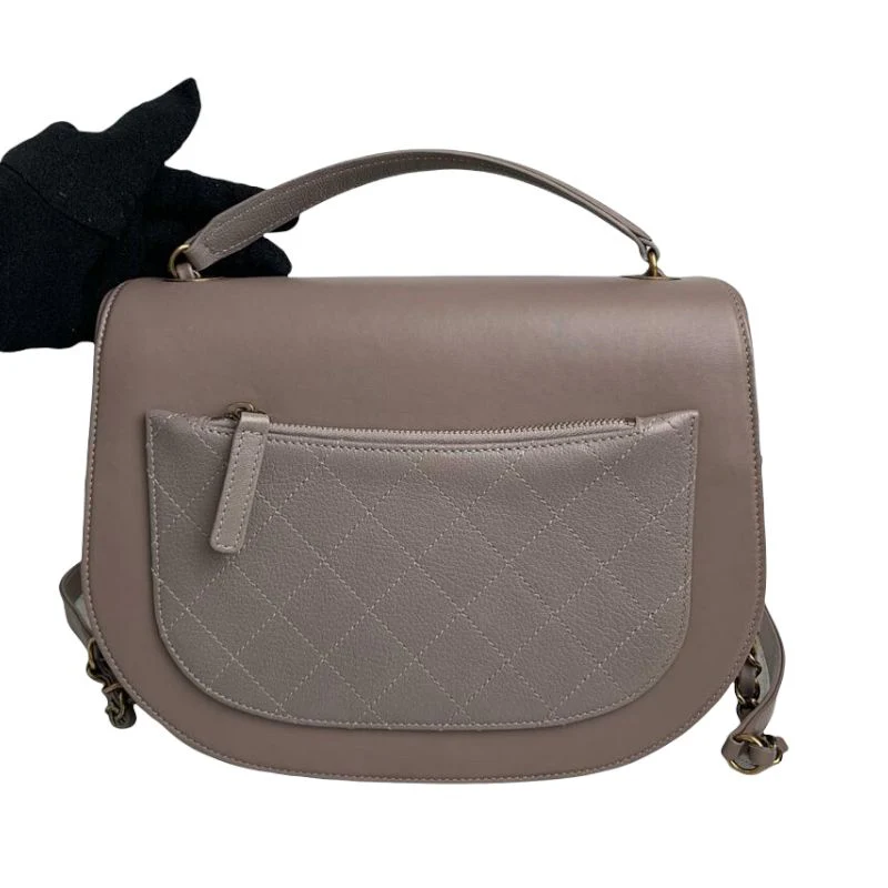 Coco Curve Flap Medium Lambskin Taupe GHW - Image 2