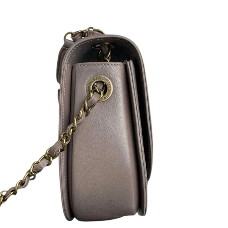 Coco Curve Flap Medium Lambskin Taupe GHW - Image 4
