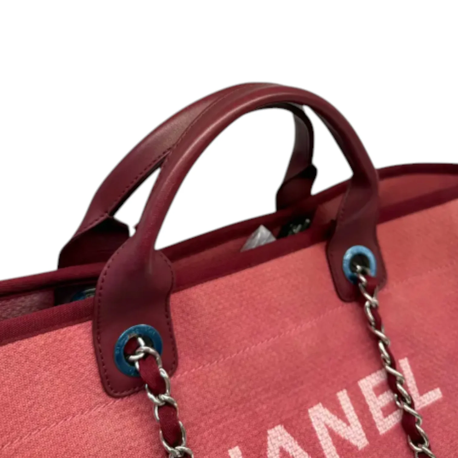 Deauville Tote Large Canvas Red SHW - Image 13