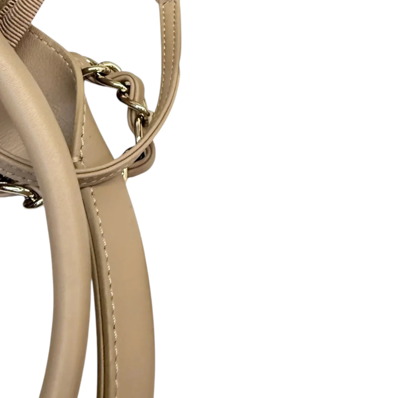Deauville Tote Medium Mixed Fibers Beige LGHW - Image 14