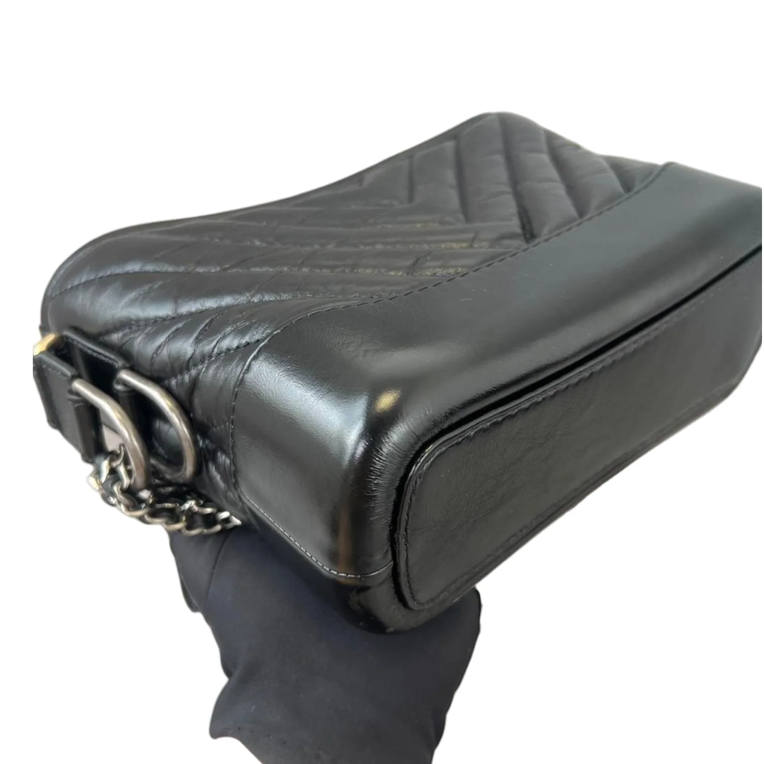 Gabrielle Chevron Black GHW - Image 5
