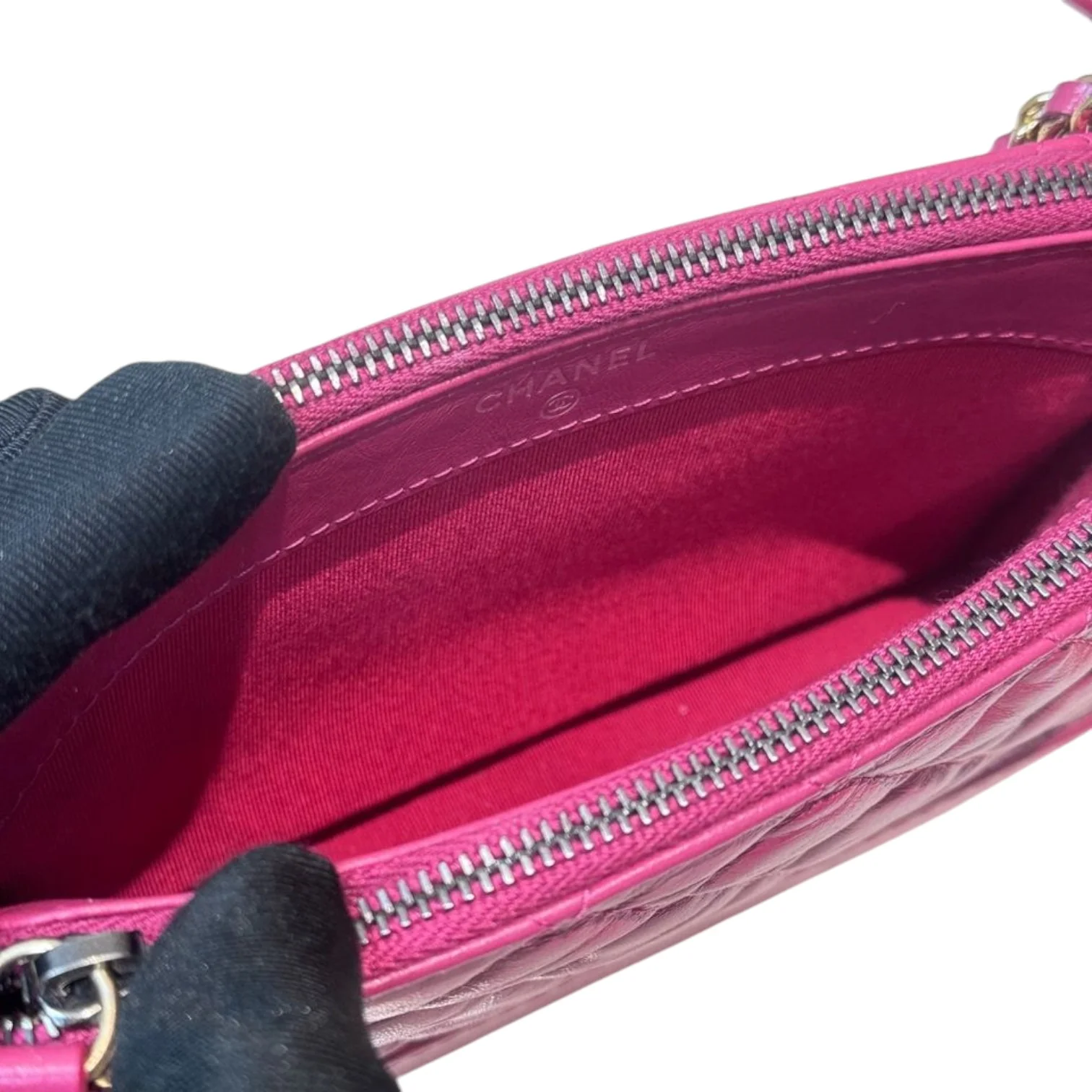 Gabrielle Clutch With Chain Aged Calfskin Pink MHW - Image 8
