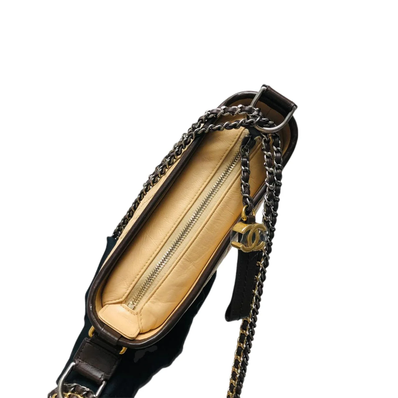 Gabrielle Small Hobo Bag Beige - Image 10