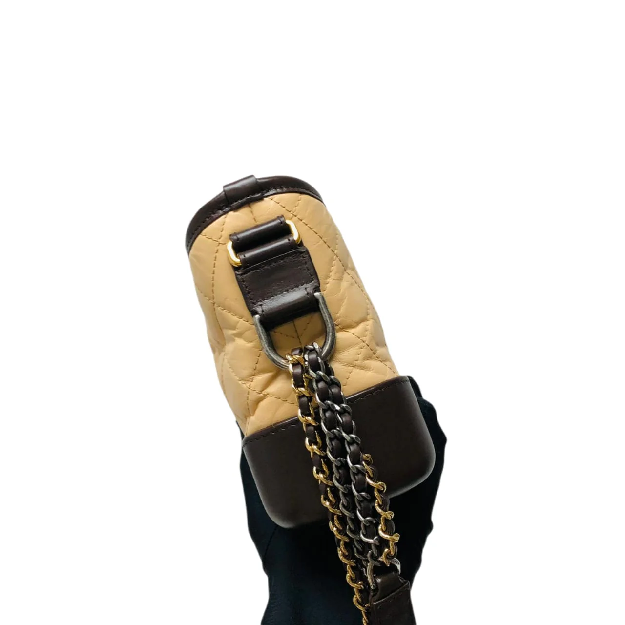Gabrielle Small Hobo Bag Beige - Image 14