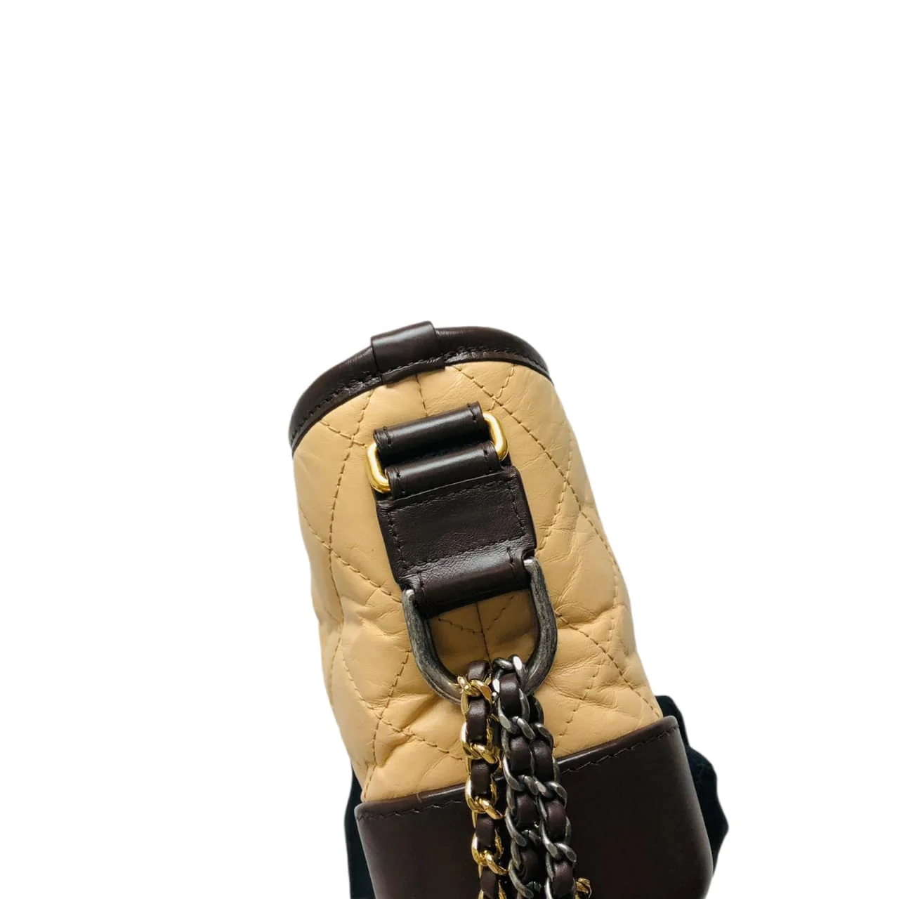 Gabrielle Small Hobo Bag Beige - Image 16