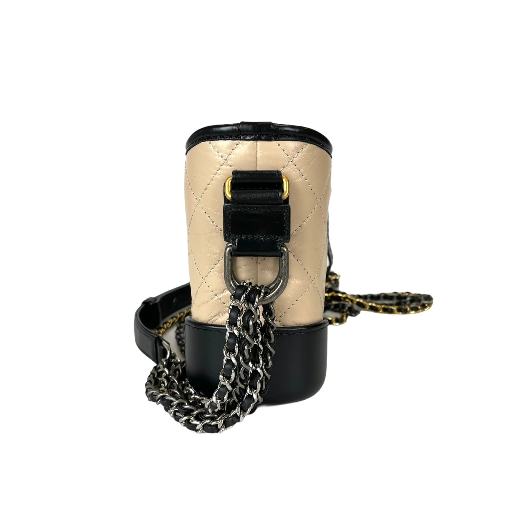 Gabrielle Small Hobo Bag Beige - Image 17
