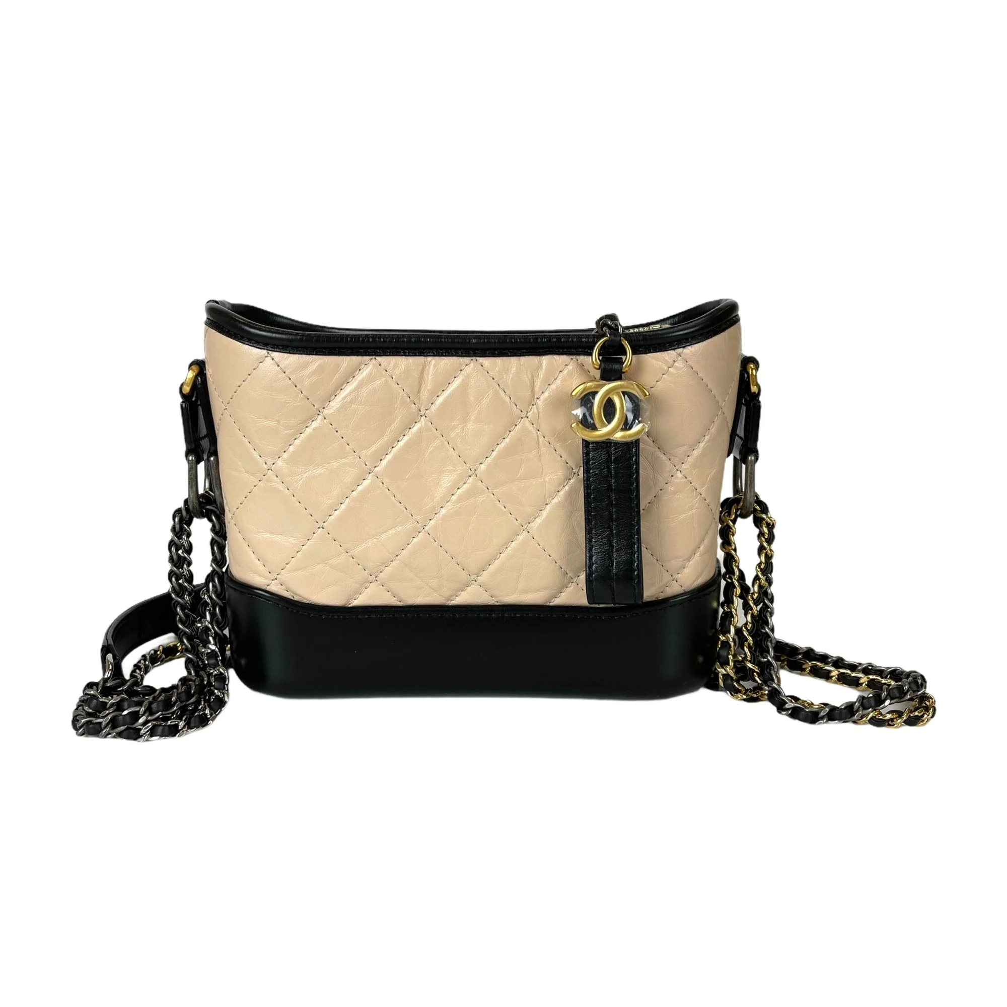 Gabrielle Small Hobo Bag Beige - Image 2