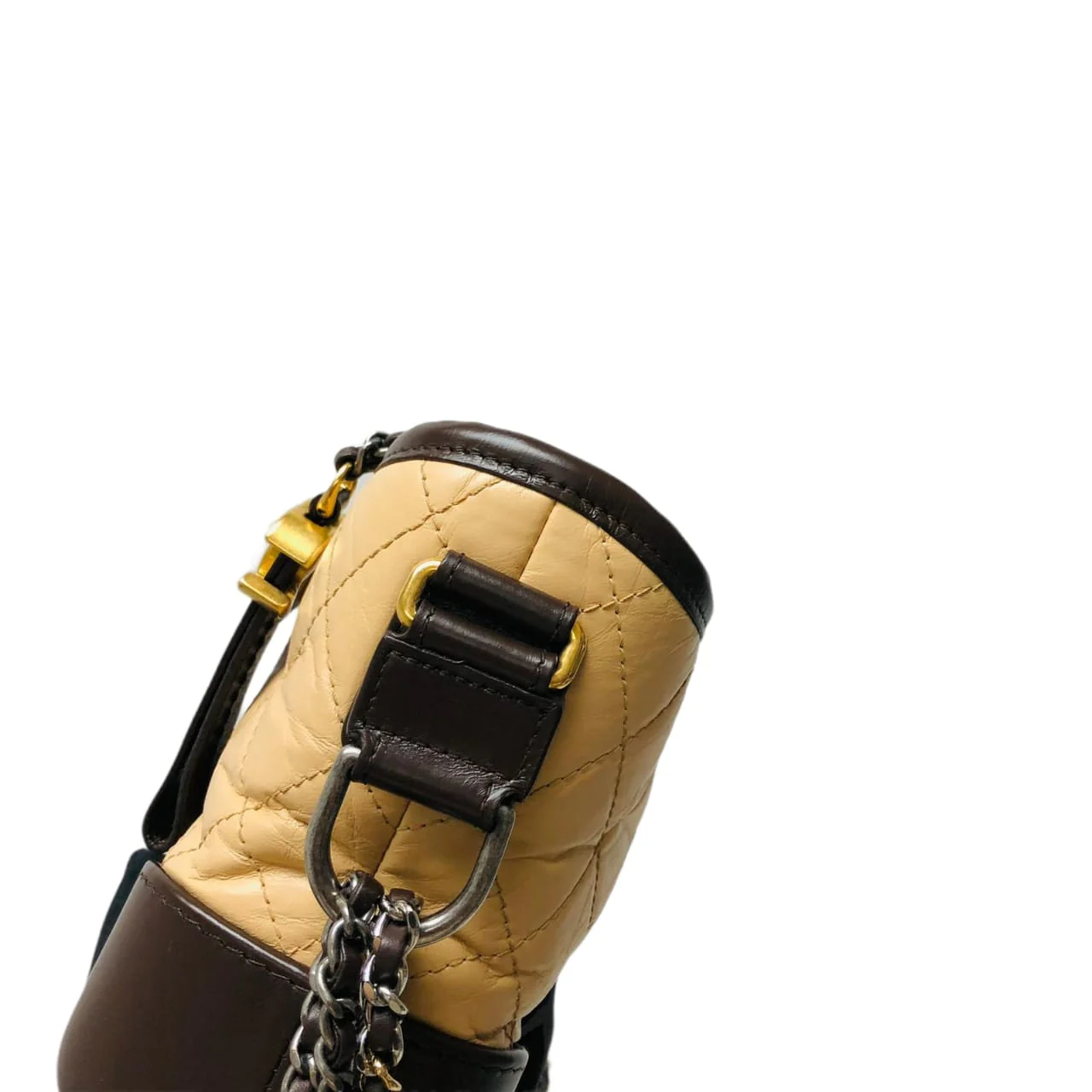 Gabrielle Small Hobo Bag Beige - Image 21