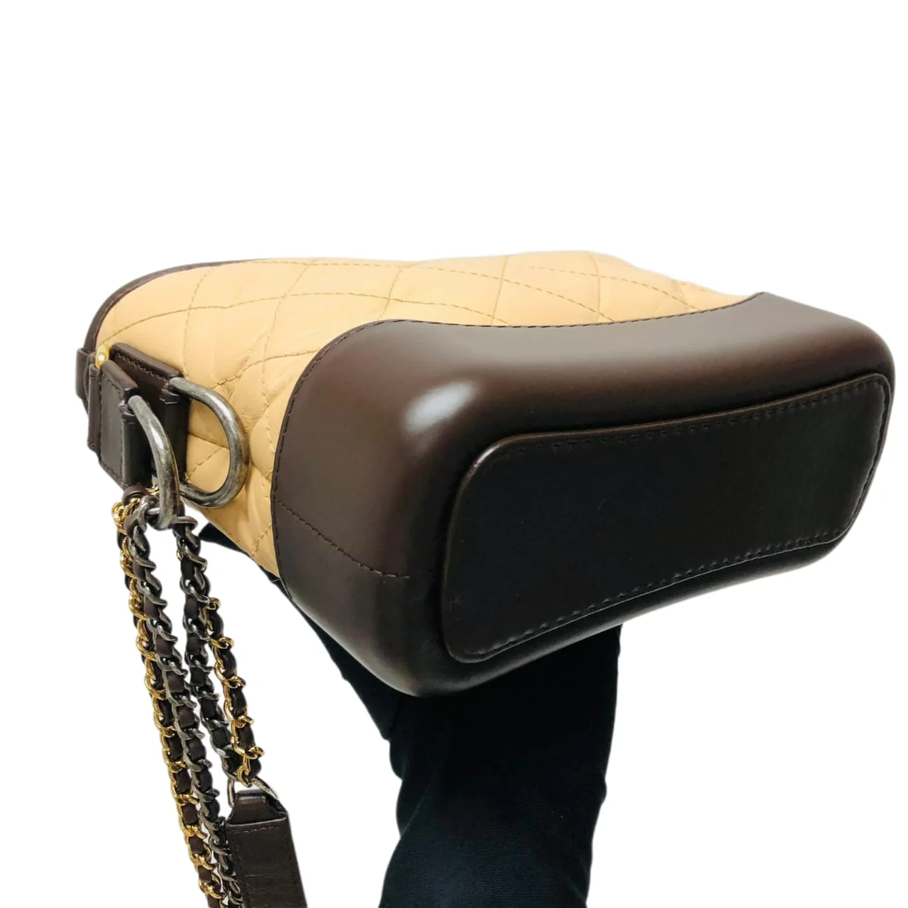 Gabrielle Small Hobo Bag Beige - Image 23