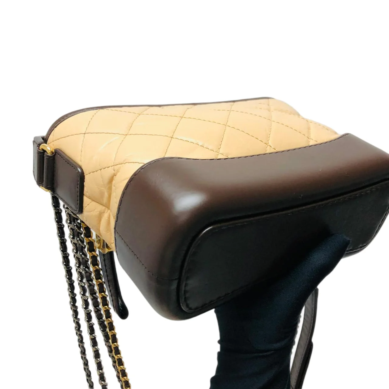 Gabrielle Small Hobo Bag Beige - Image 24