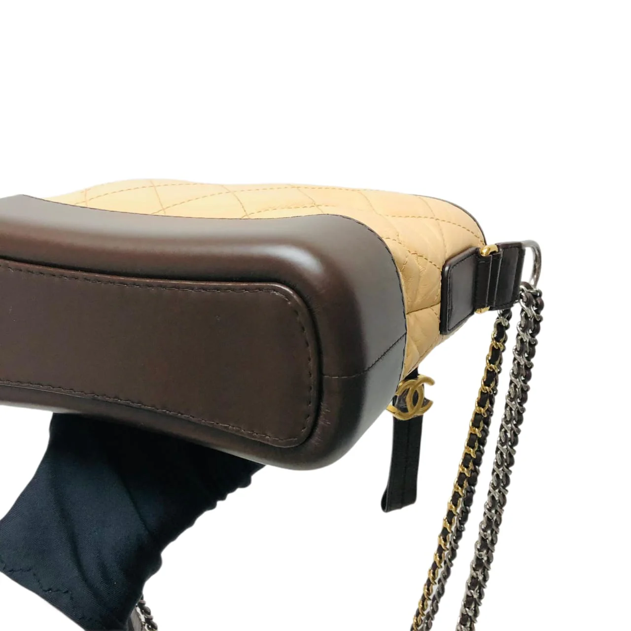 Gabrielle Small Hobo Bag Beige - Image 26