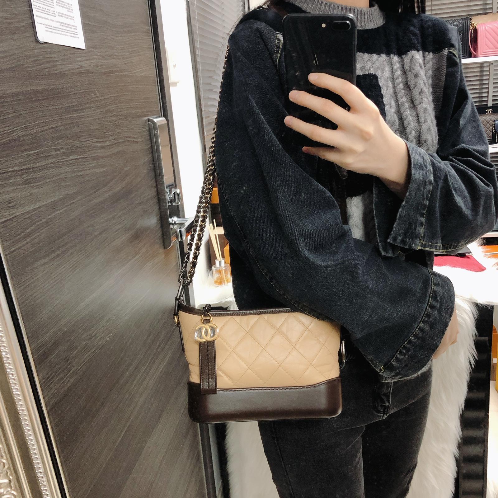 Gabrielle Small Hobo Bag Beige - Image 34