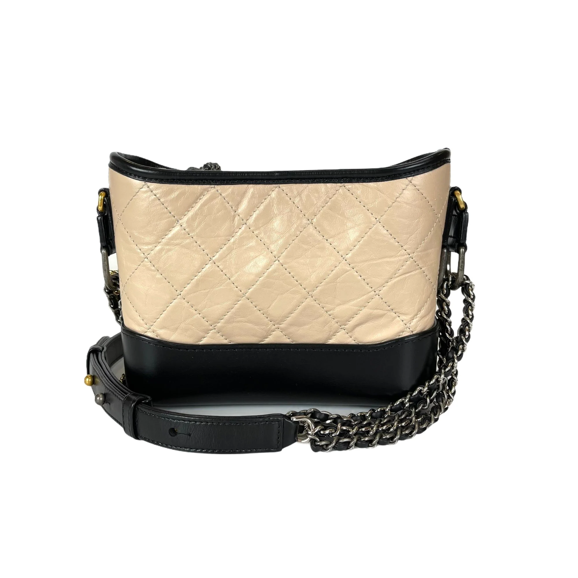 Gabrielle Small Hobo Bag Beige - Image 7