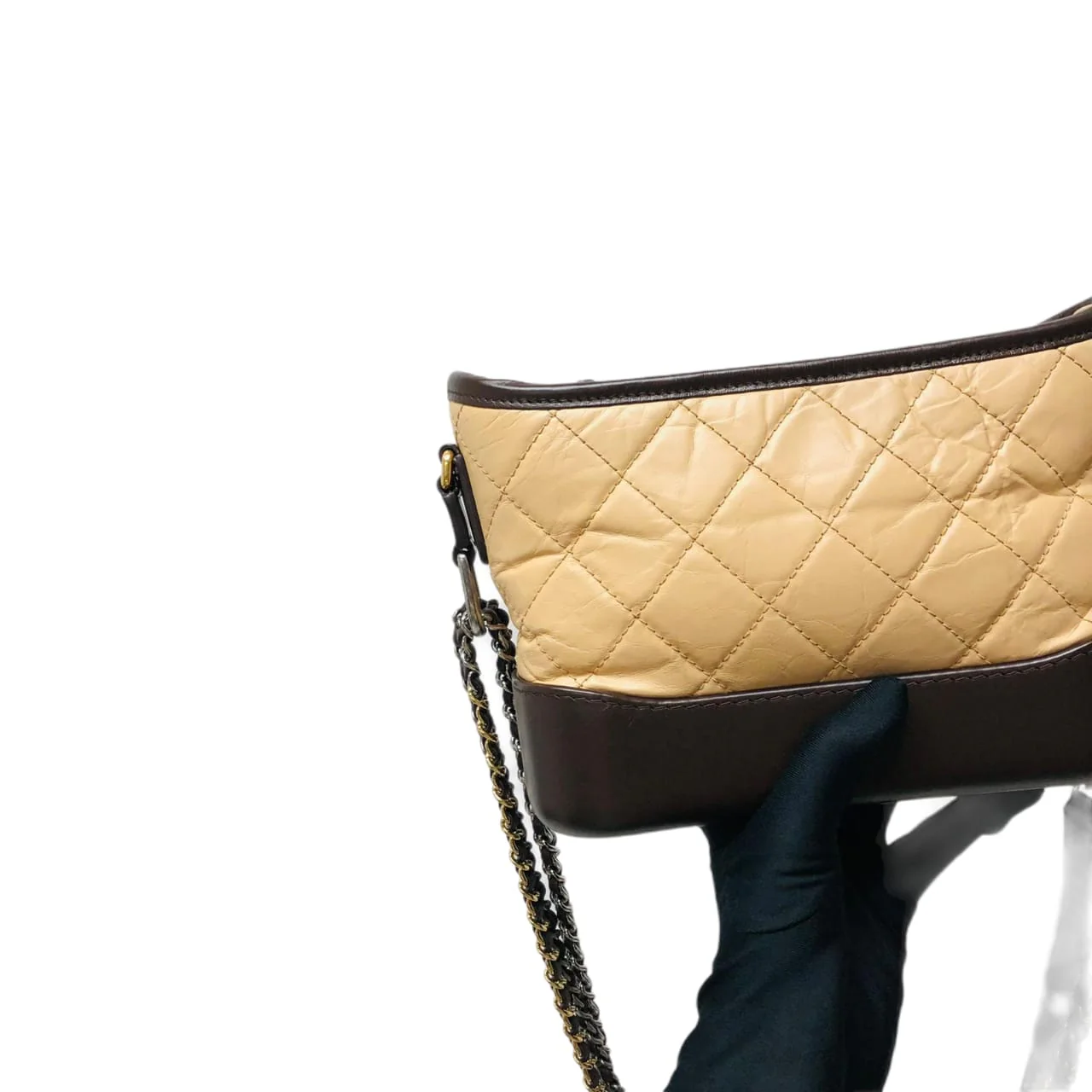 Gabrielle Small Hobo Bag Beige - Image 9