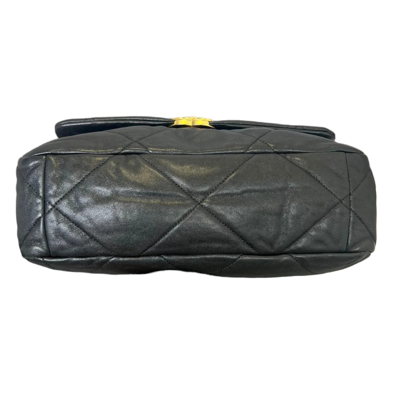 Goatskin Quilted Large Chanel 19 Flap Black - Image 3