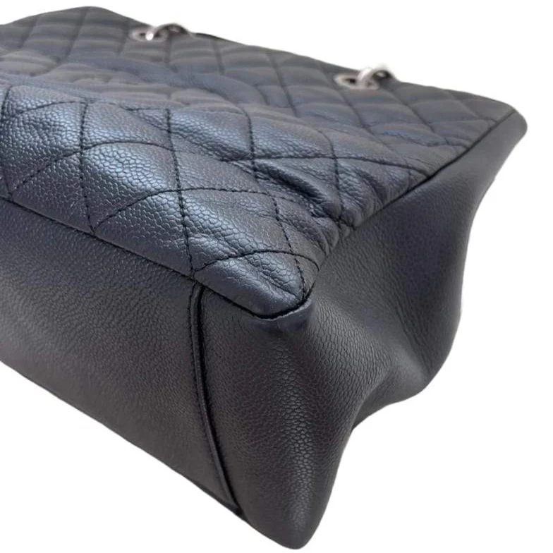 GST Caviar Tote Bag Black SHW - Image 4