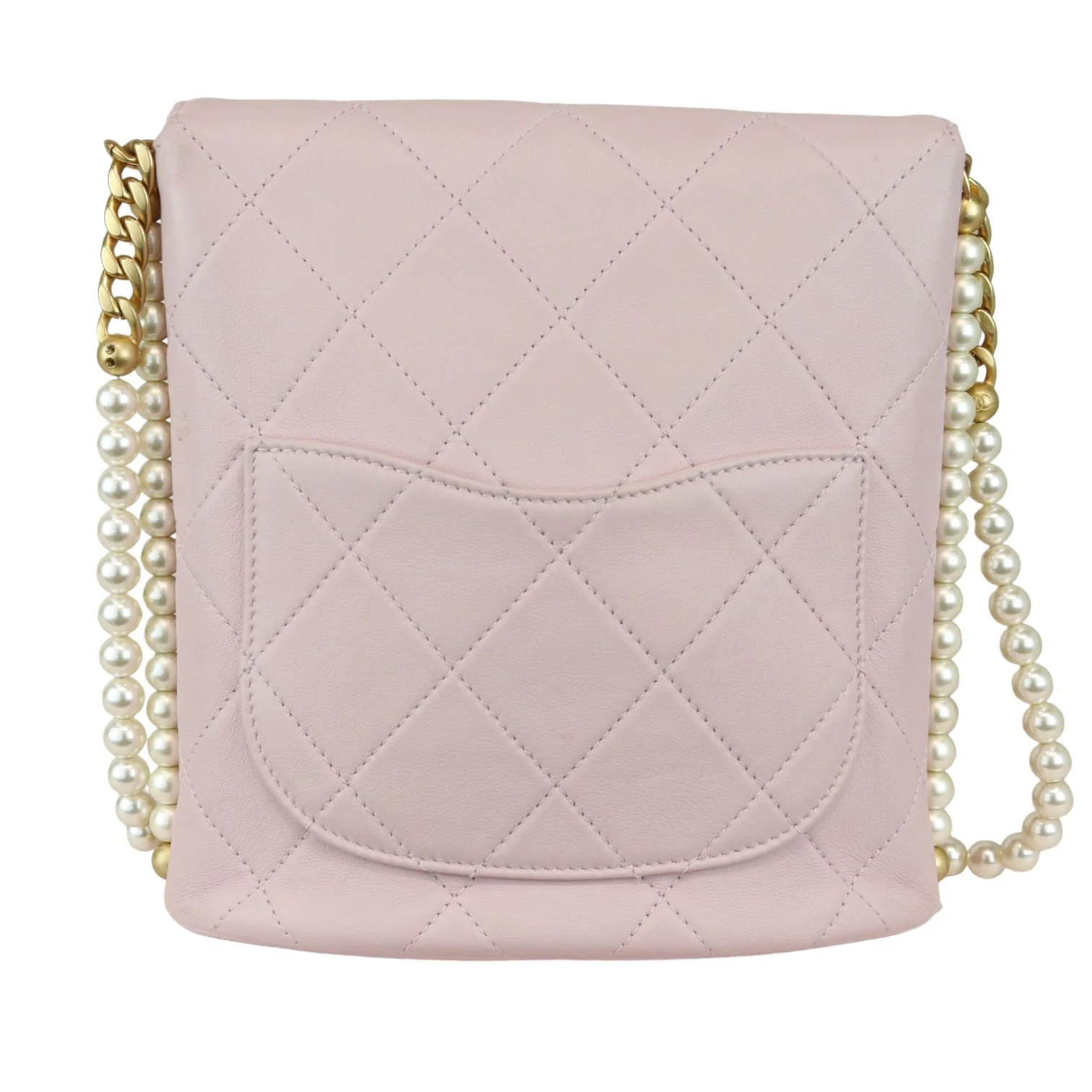 Hobo About Pearls Small Calfskin Quilted Light Pink GHW - Image 2