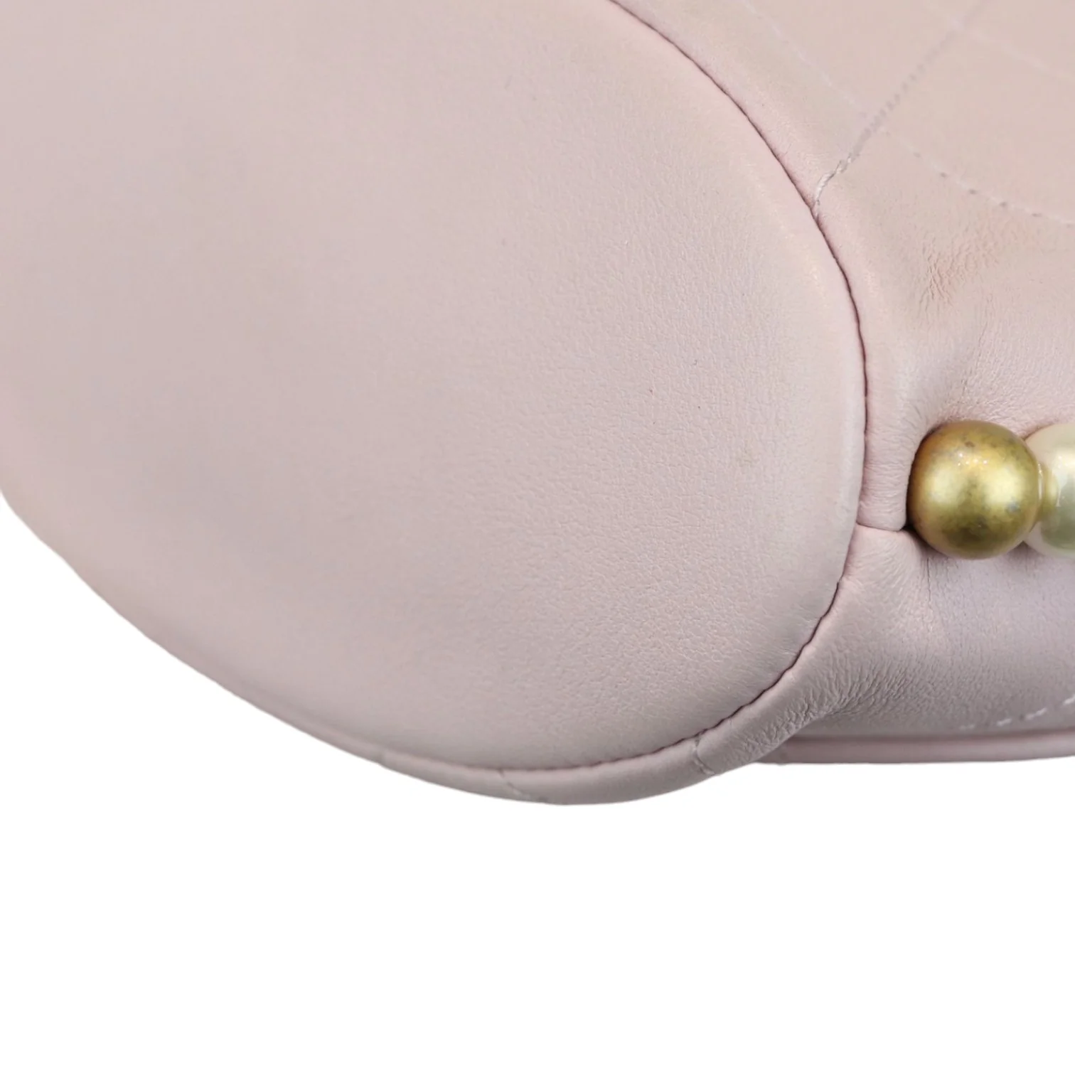 Hobo About Pearls Small Calfskin Quilted Light Pink GHW - Image 7