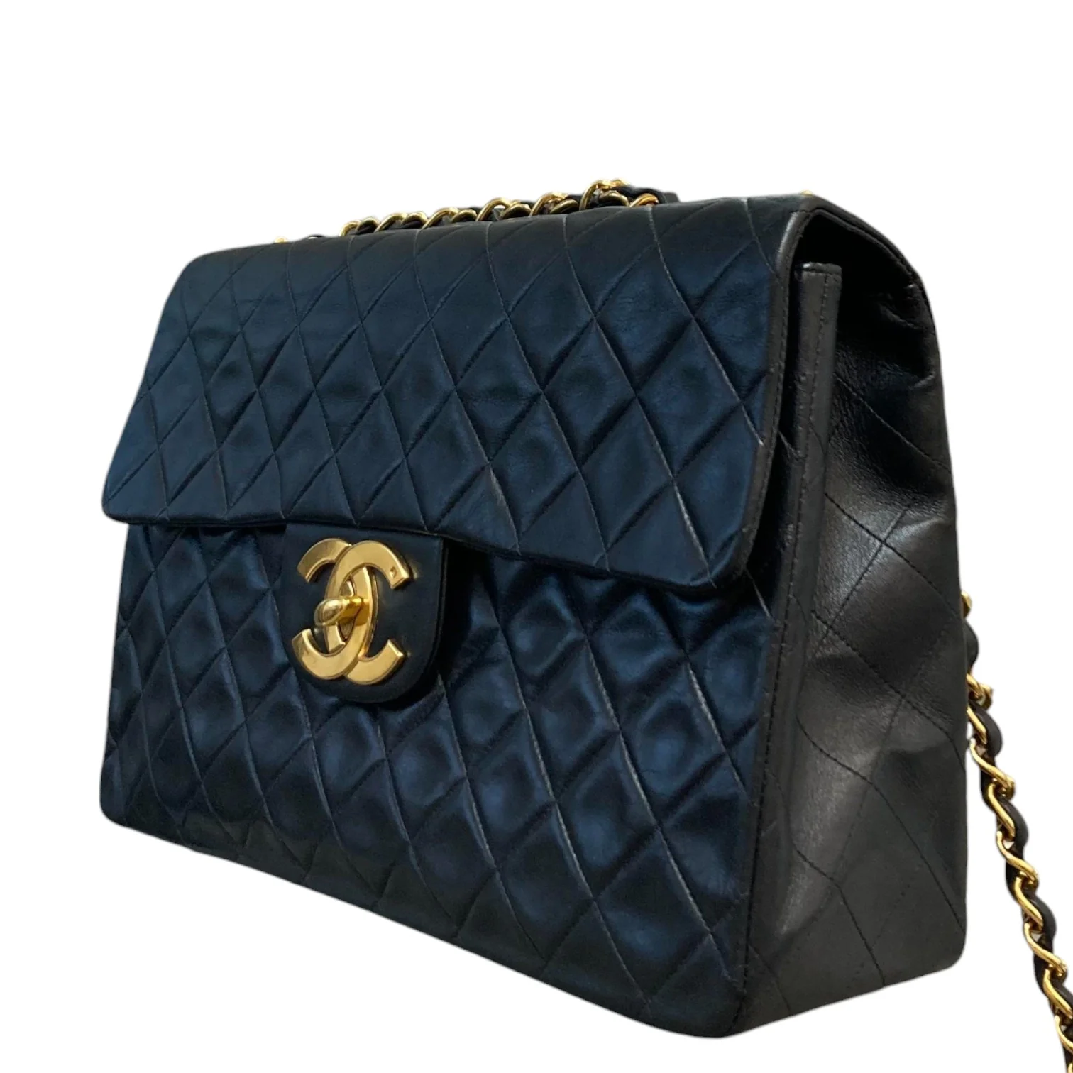 Jumbo Flap XL Shoulder Lambskin Black GHW - Image 5