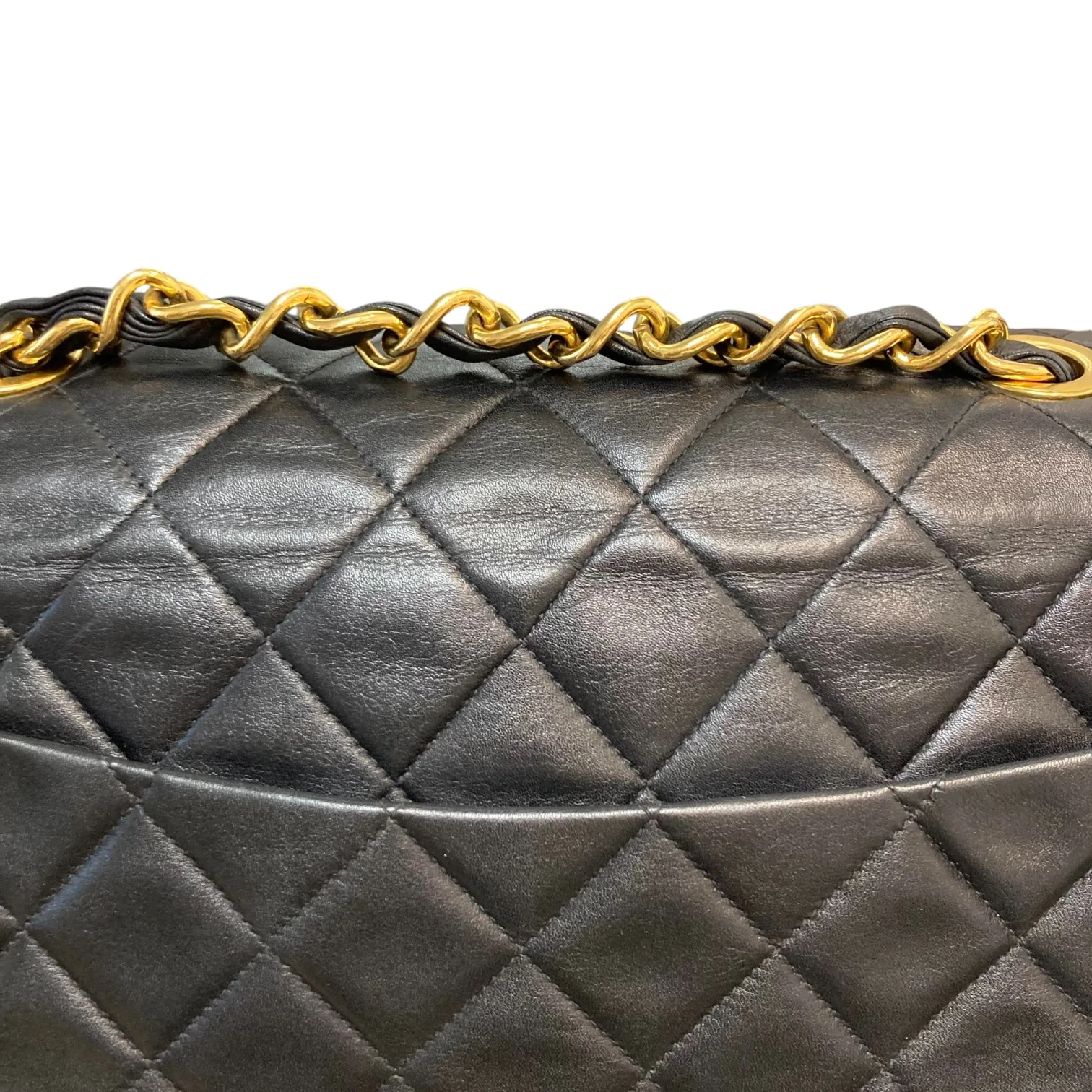 Jumbo Flap XL Shoulder Lambskin Black GHW - Image 9