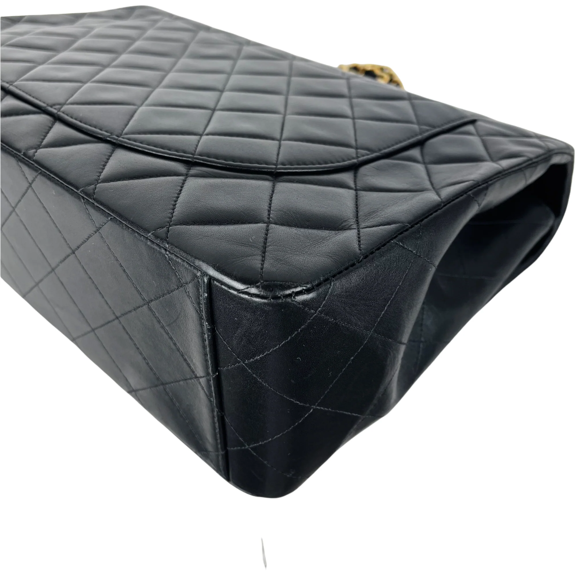 Jumbo XL Flap Lambskin Leather Black GHW - Image 19
