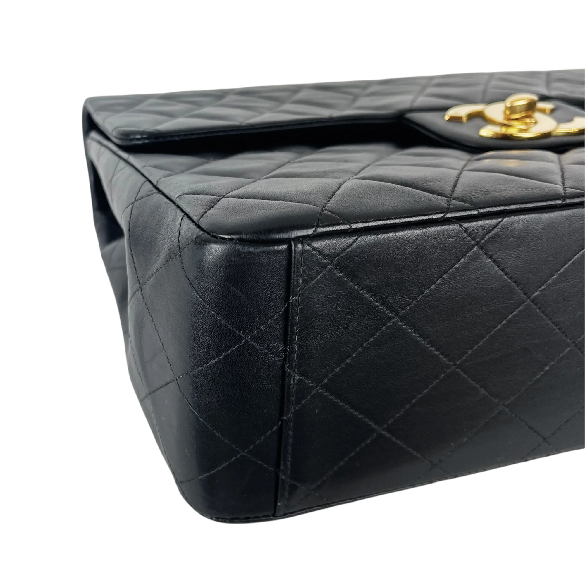 Jumbo XL Flap Lambskin Leather Black GHW - Image 21
