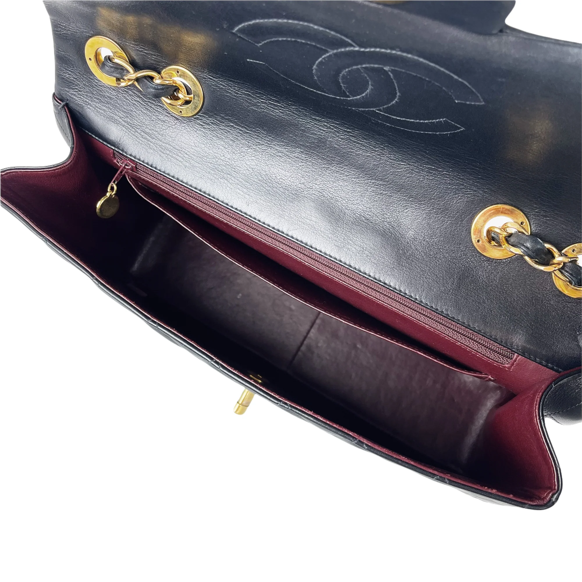 Jumbo XL Flap Lambskin Leather Black GHW - Image 23