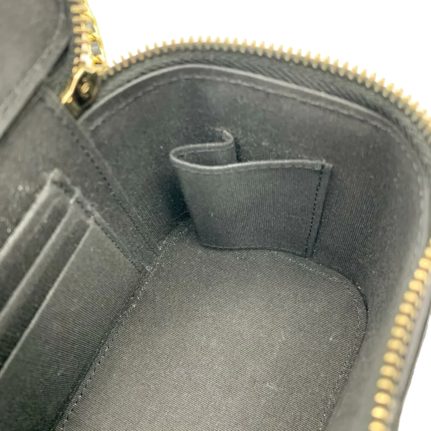 Lambskin Small Top Handle Vanity Case with Chain Black GHW - Image 26