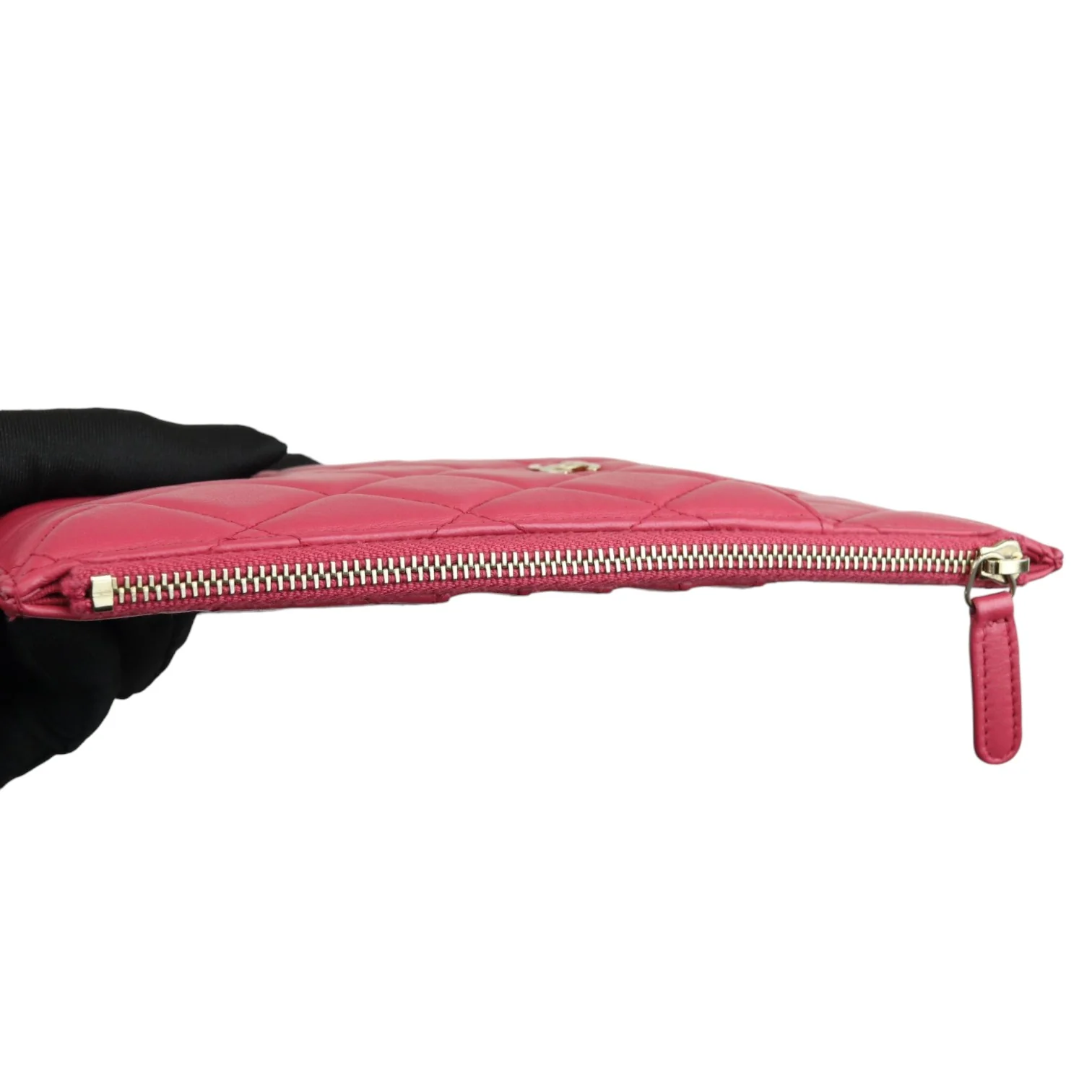 Long Wallet Phone Holder Lambskin Pink GHW - Image 5