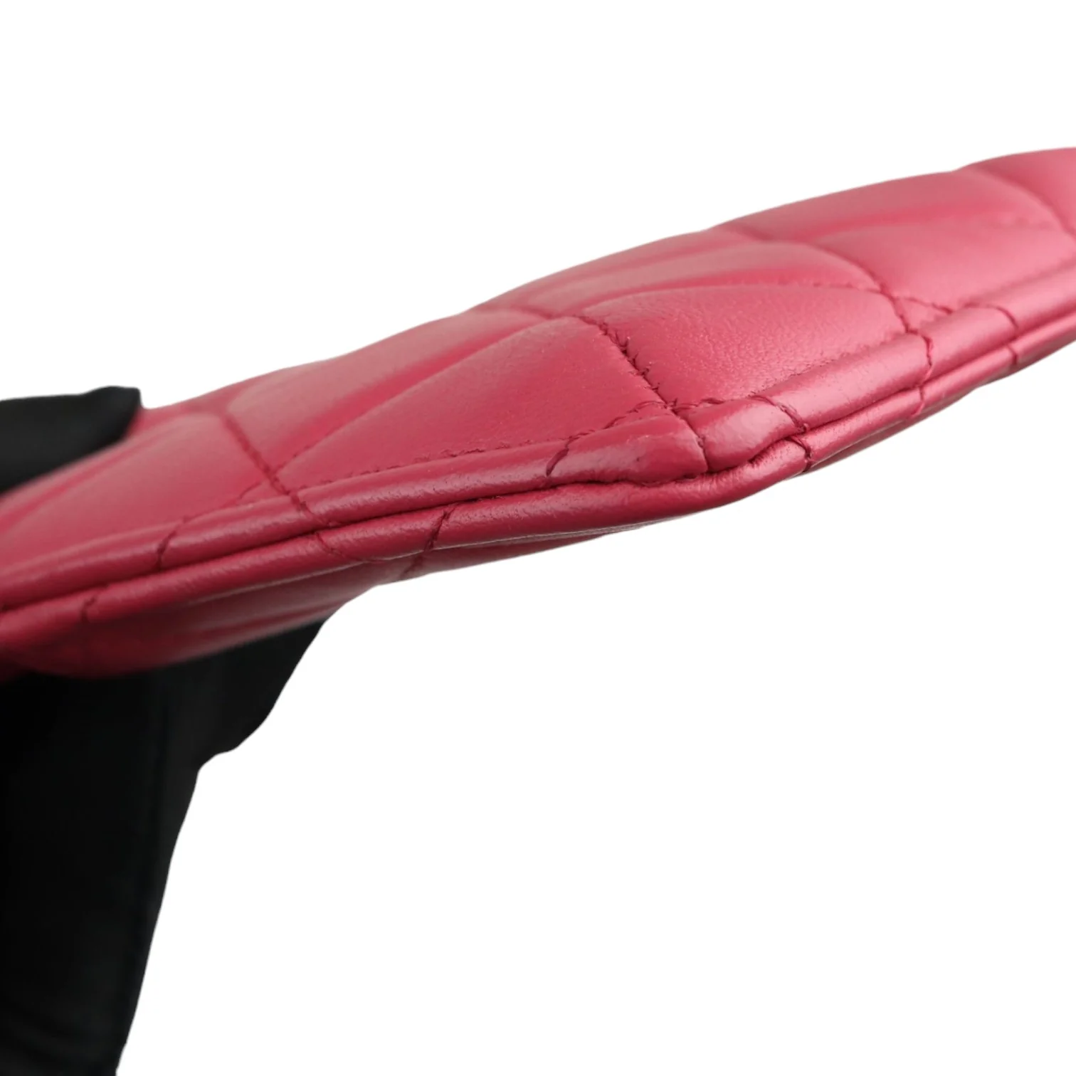 Long Wallet Phone Holder Lambskin Pink GHW - Image 7