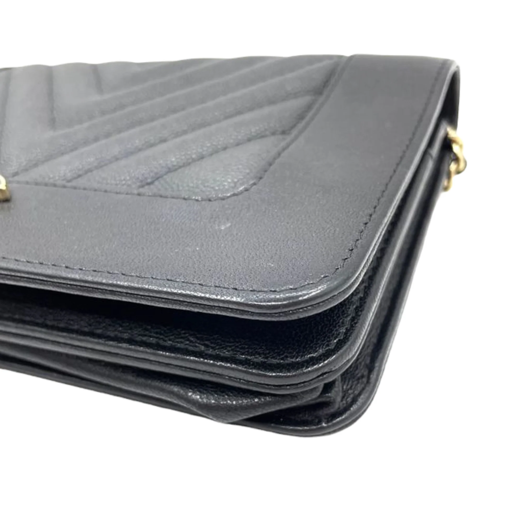 Mademoiselle WOC Quilted Caviar Black GHW - Image 5