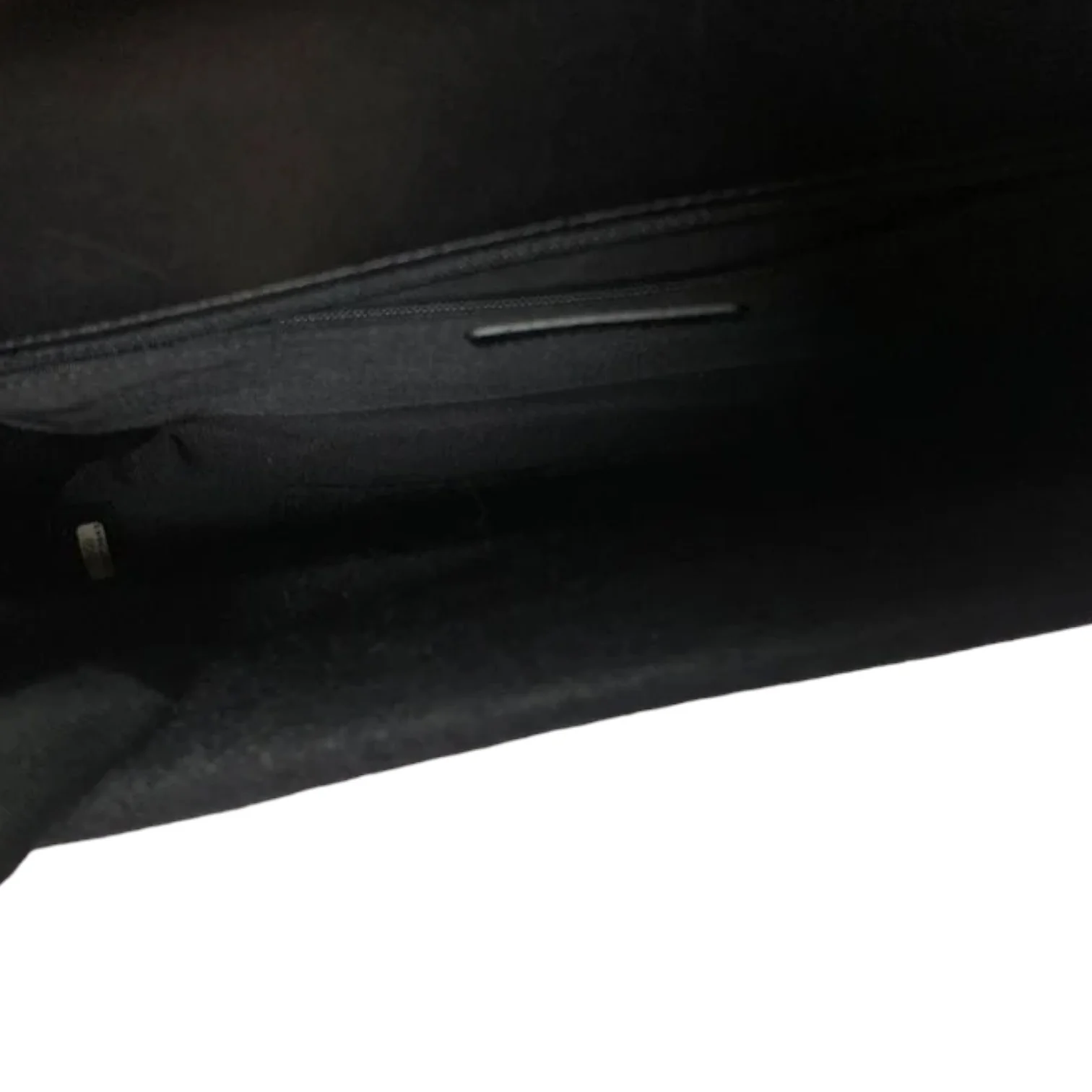 New Medium Boy Flap Lambskin Quilted Black RHW - Image 10