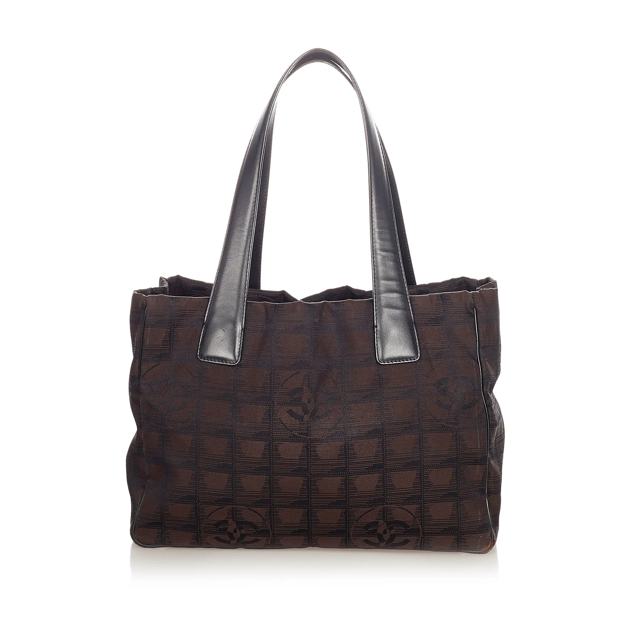Chanel New Travel Line Canvas Tote Bag Black - Image 3