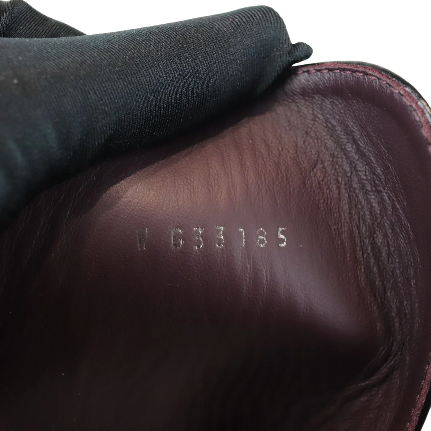 Pearl Combat Boots Crackled Calfskin Velvet Black Size 38 - Image 21