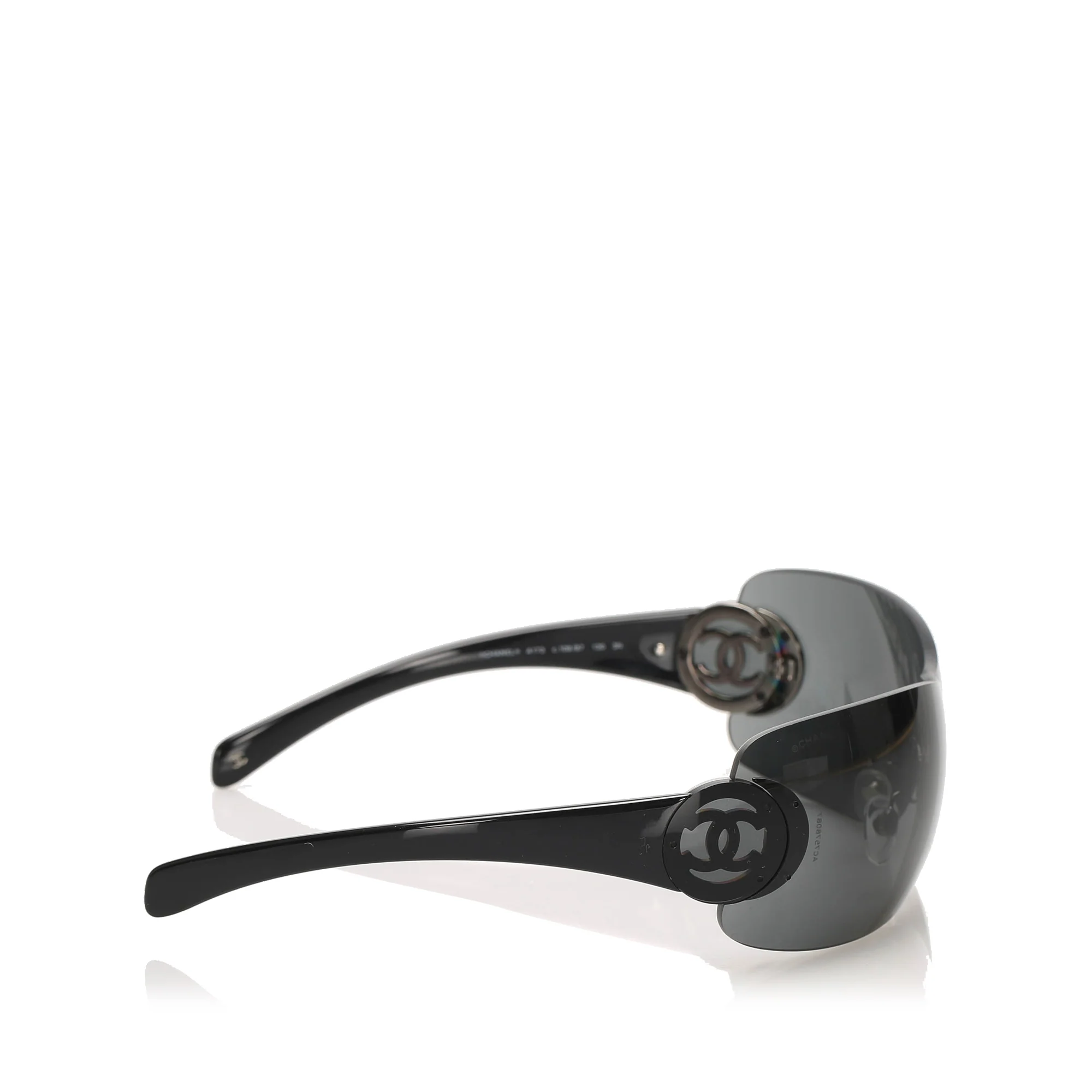 Rectangle Tinted Sunglasses Black SHW - Image 3