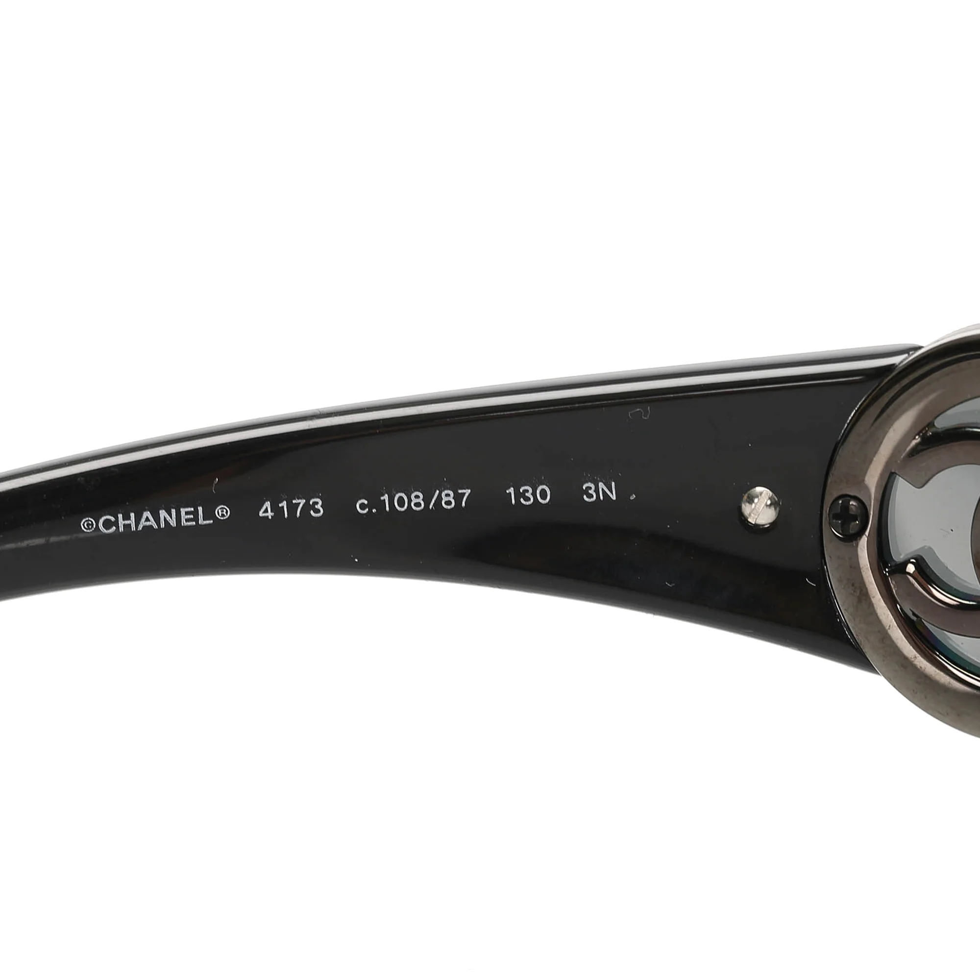 Rectangle Tinted Sunglasses Black SHW - Image 6