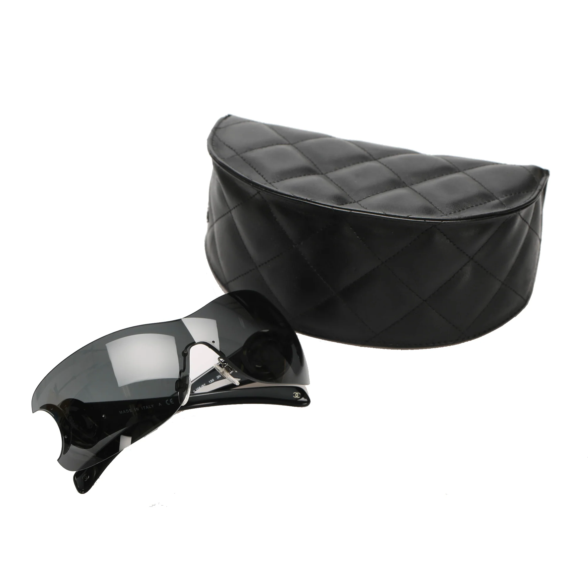 Rectangle Tinted Sunglasses Black SHW - Image 8