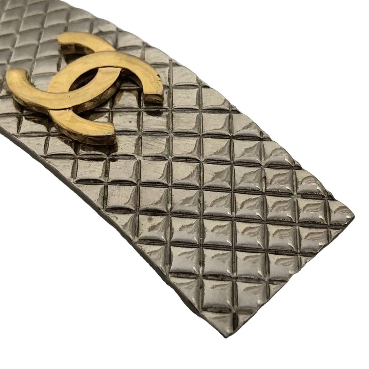 Silver Gold CC Hair Clip - Image 3