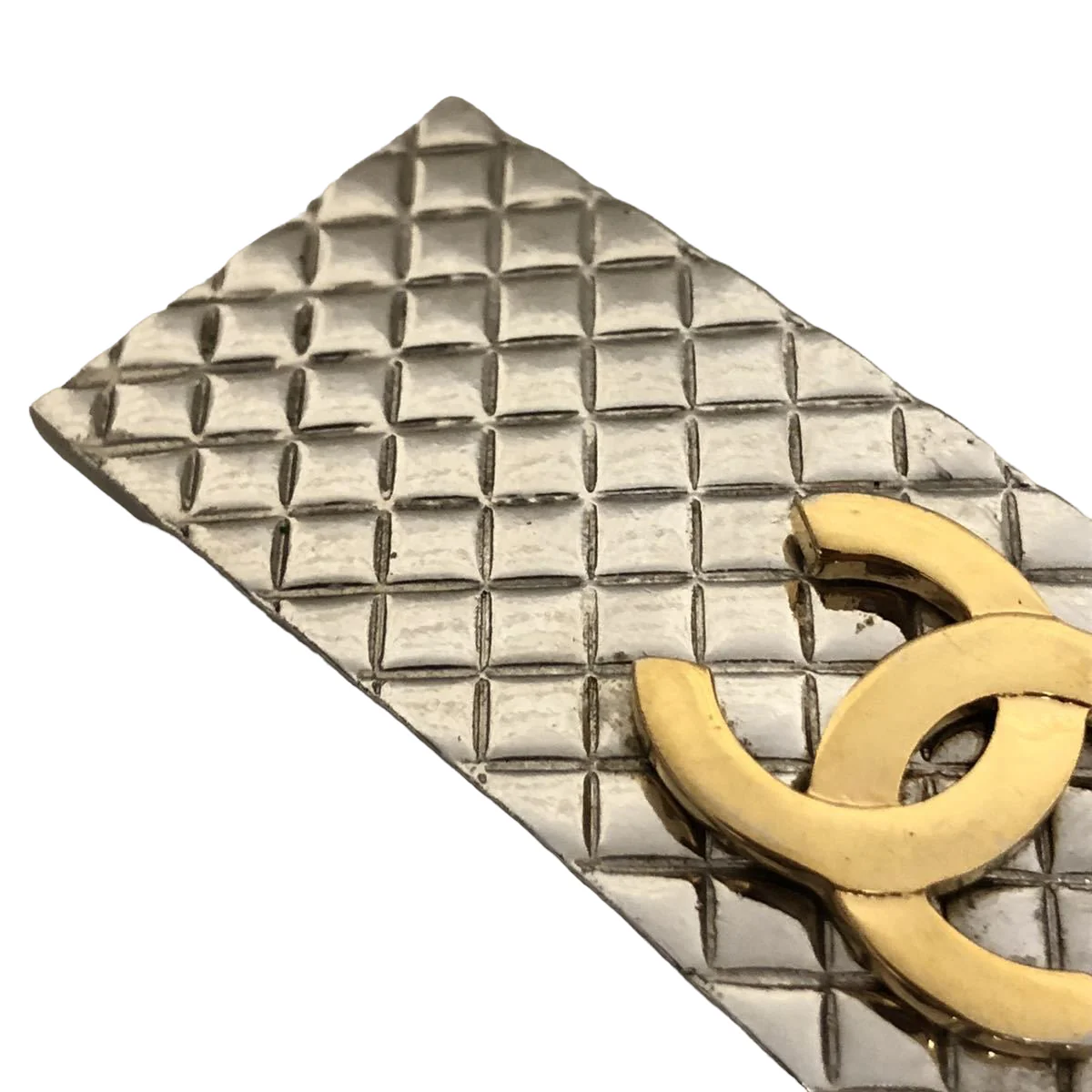 Silver Gold CC Hair Clip - Image 4