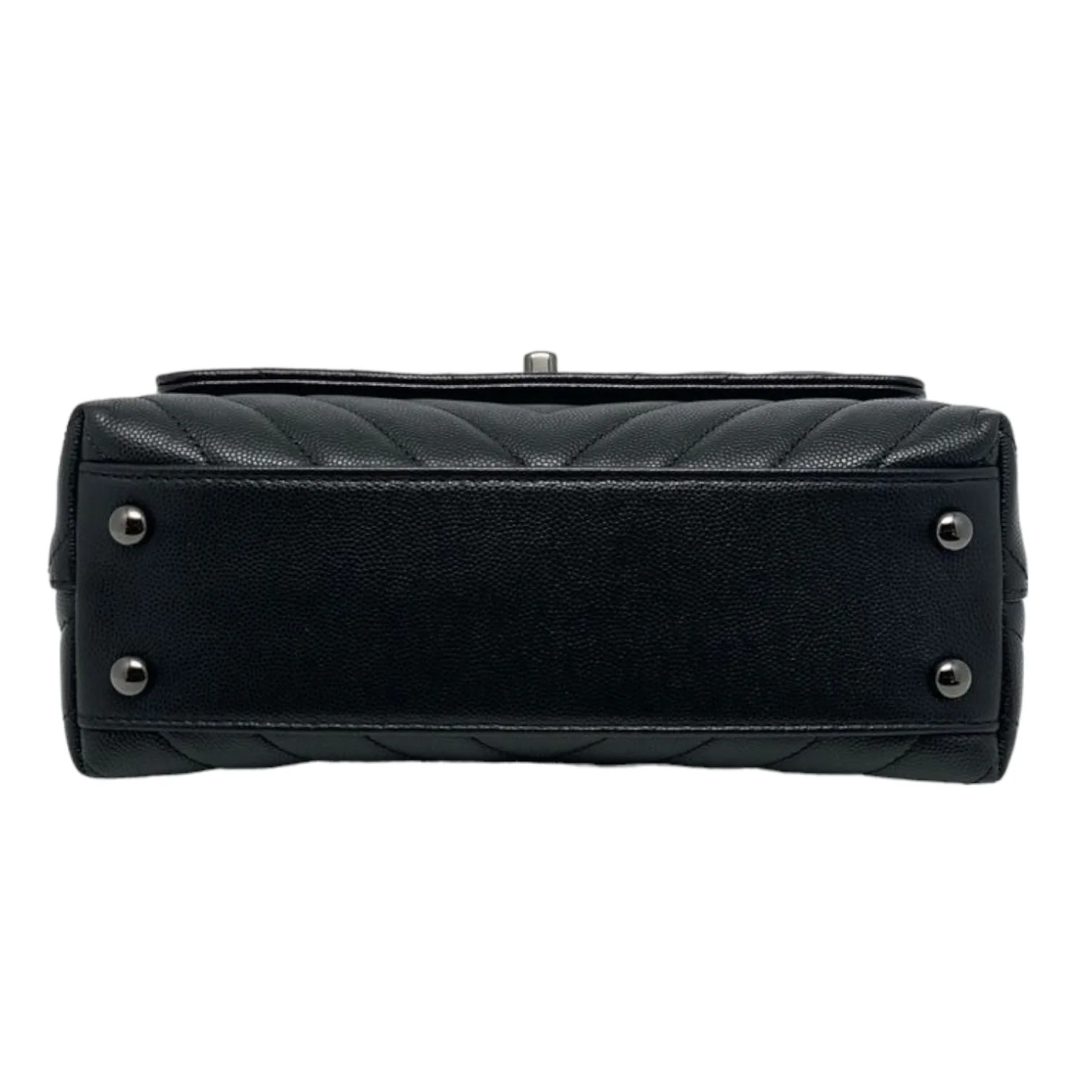 Small Coco Handle Flap Caviar Black BHW - Image 3