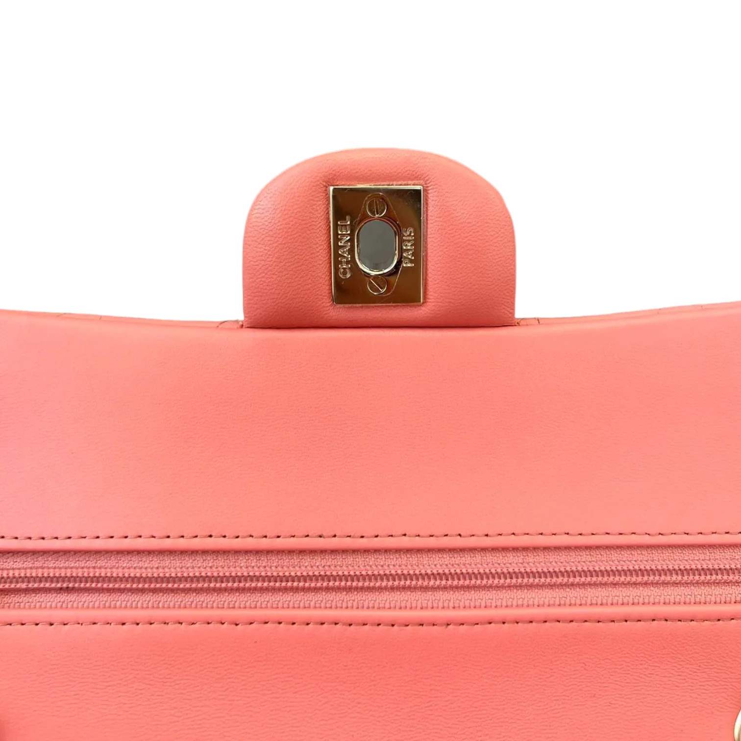 Small Double Flap Lambskin Quilted Pink GHW - Image 16