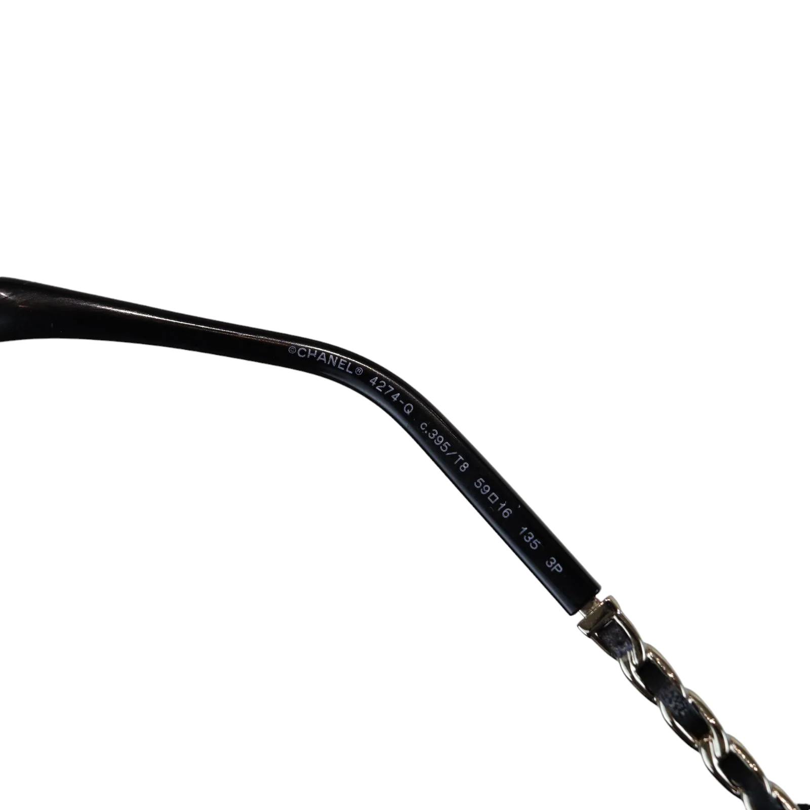 Sunglasses with Chain Gold and Black - Image 7