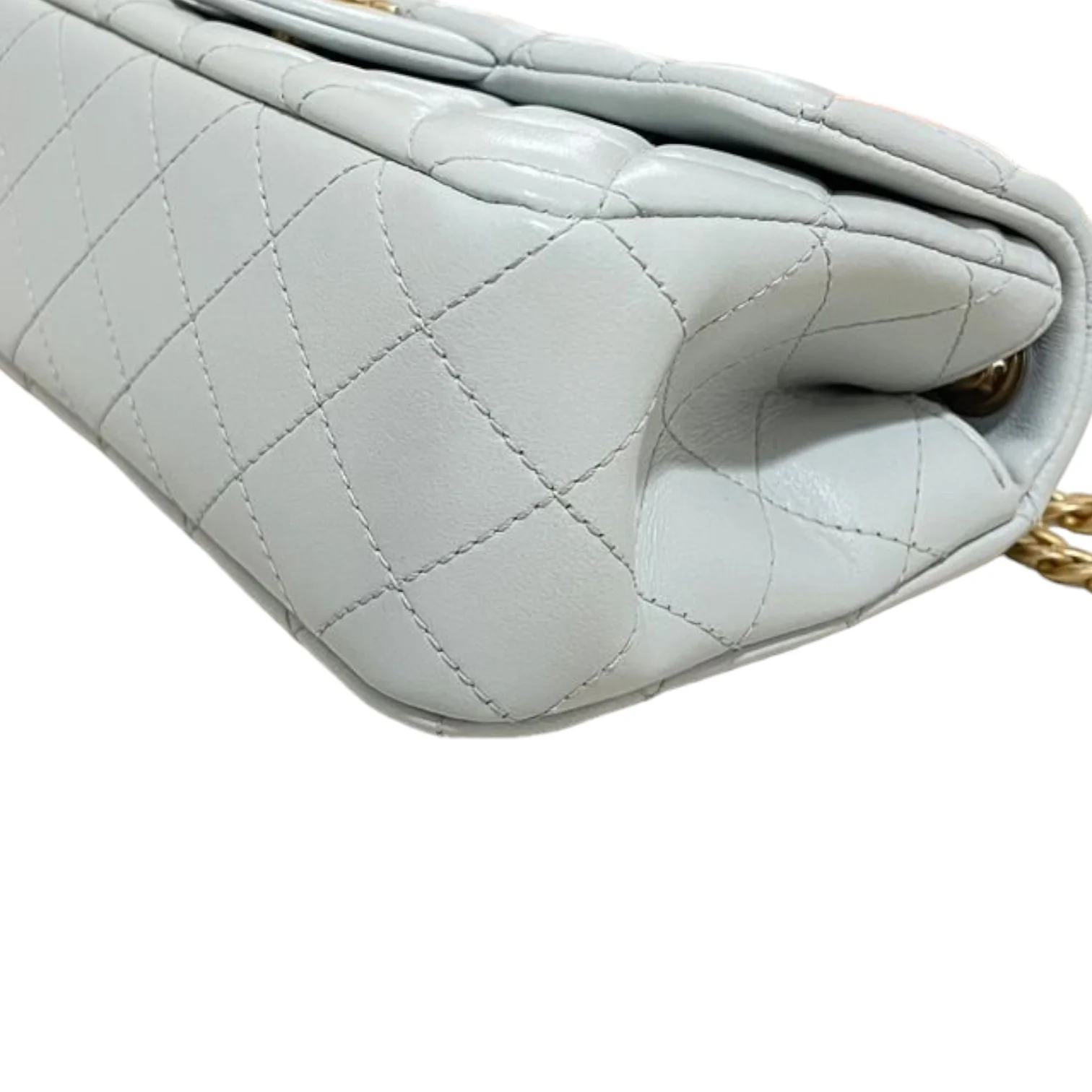 Sweet Camellia Flap Mini Lambskin Baby Blue GHW - Image 5