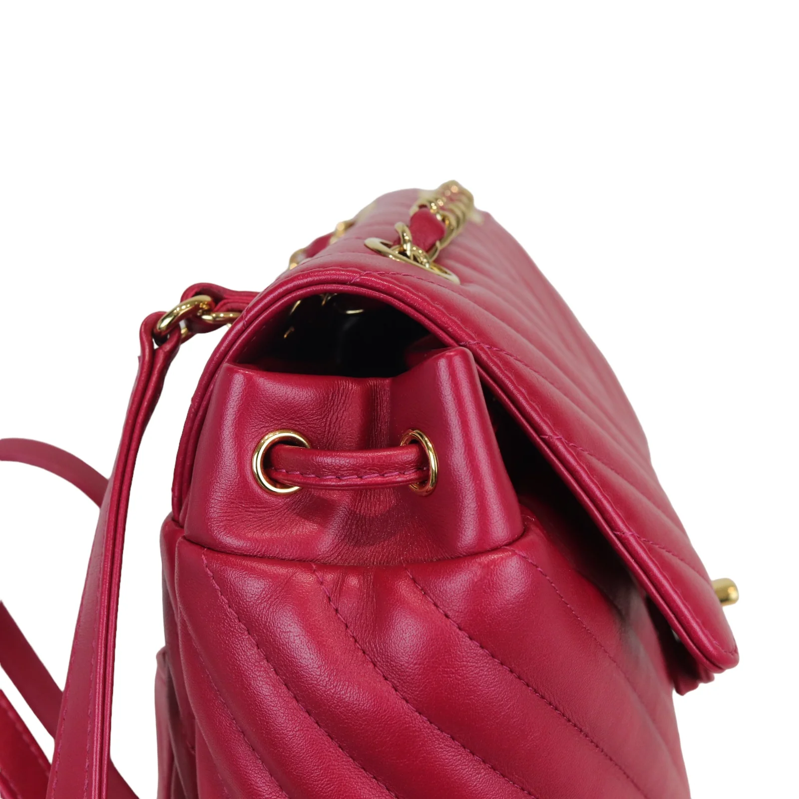 Urban Spirit Backpack Small Calfskin Quilted Red GHW - Image 12
