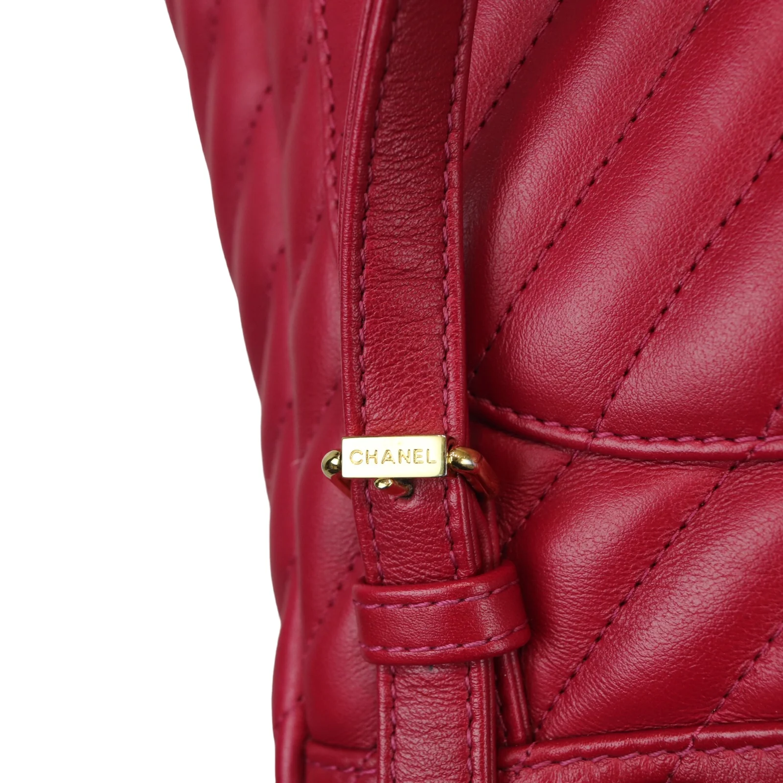 Urban Spirit Backpack Small Calfskin Quilted Red GHW - Image 17