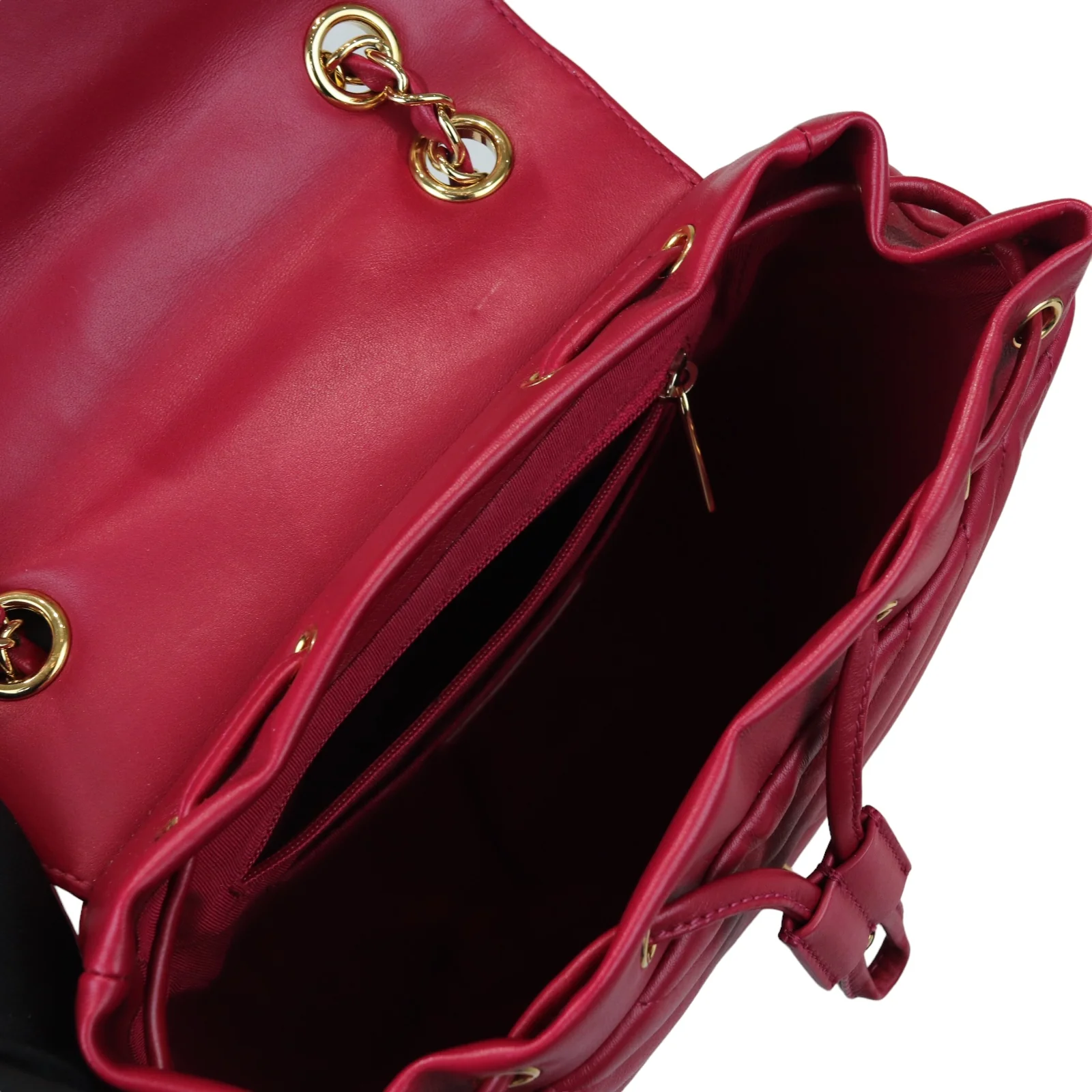 Urban Spirit Backpack Small Calfskin Quilted Red GHW - Image 23