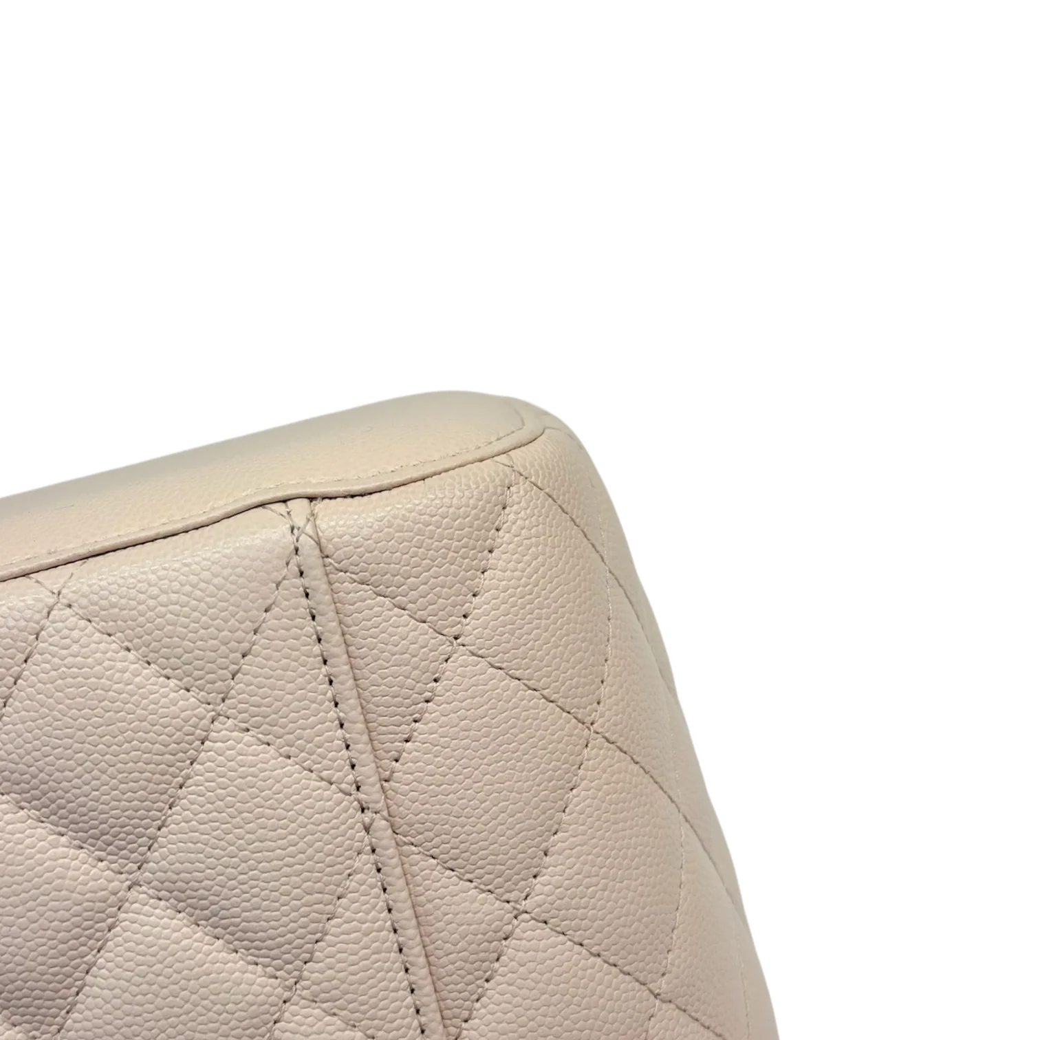 Vanity Pouch Caviar Quilted with Twilly Pink GHW - Image 10