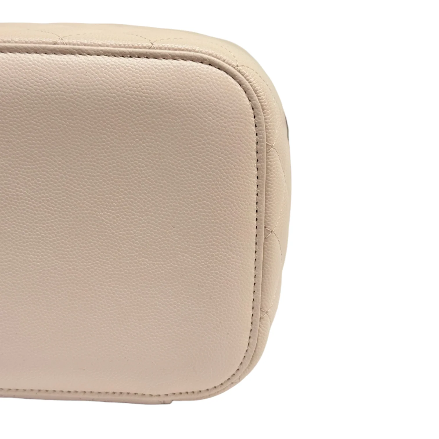 Vanity Pouch Caviar Quilted with Twilly Pink GHW - Image 13