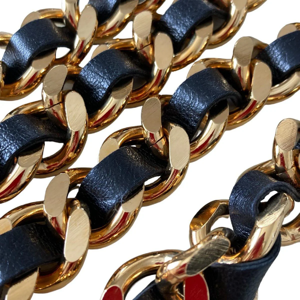 Vintage Chain Belt Size 24 Lambskin GHW - Image 9