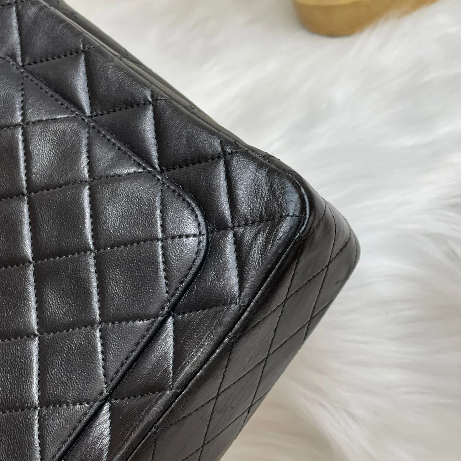 Vintage Double Flap Lambskin Black GHW - Image 16